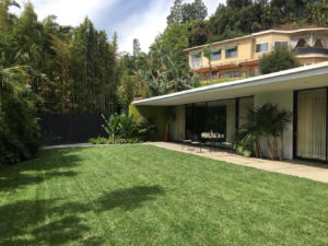 Exterior of the Craig Elwood bungalow from the garden, Chateau Marmont, L.A. The hotel is the subject of a recently released book that details its tantalizing history interwoven with Hollywood and its players.