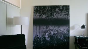 Michael Bevilacqua’s “If I Die Before I Wake,” 2018 in the master bedroom of Bungalow 4.