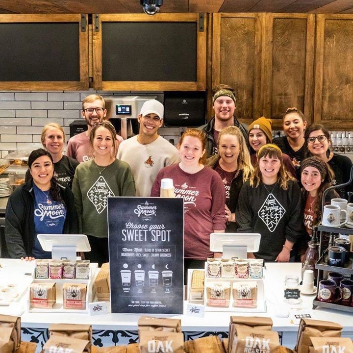 The crew at Summer Moon ready to introduce you to wood fired coffee.