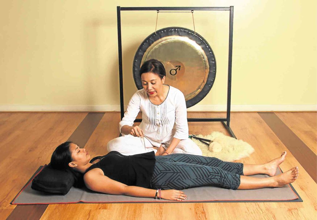 Gong therapy is one of the tenets of the New Wellness as espoused at the Global Wellness Summit conference in Singapore, 2019. (Courtesy inquirer.net)