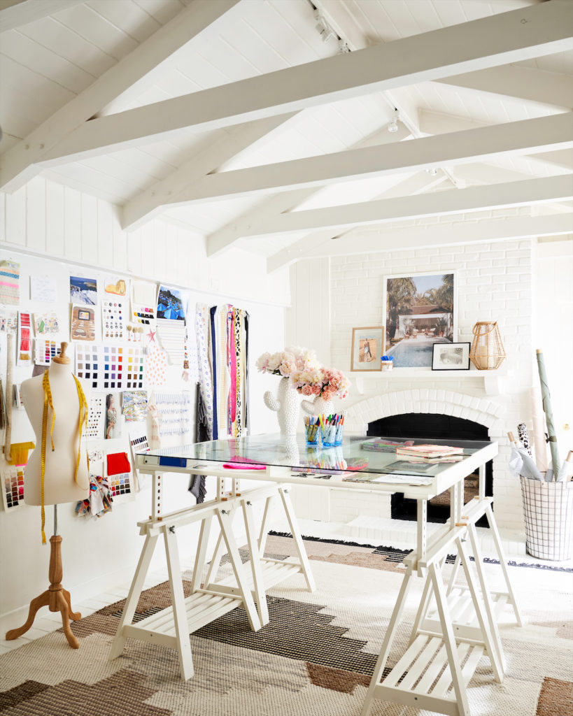 Designer Nicole Musselman's office inside The Koch House, her retail shop in a 1920s bungalow. Not exactly a home office, but certainly inspirational. (Courtesy photo) 