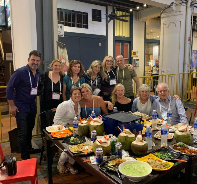 Delegates from the 2019 Global Wellness Summit sampled typical Singapore cuisine, from the region's famous locally sourced food courts. (Courtesy the author)
