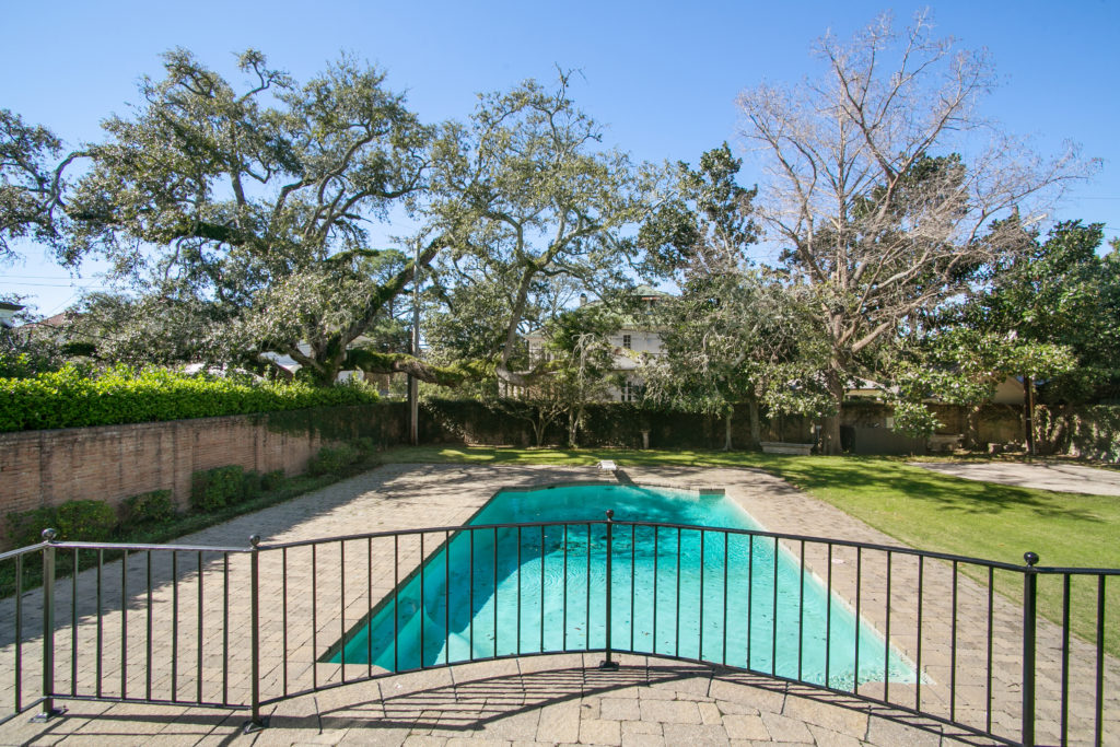 Cool off during the New Orleans' summer in the in-ground pool.