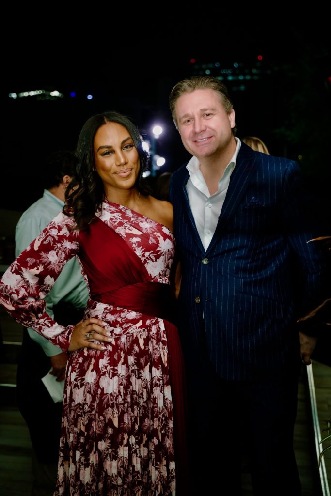 PaperCity account manager Kara Smith, PaperCity digital president Chad Miller (Photo by Johnny Than)