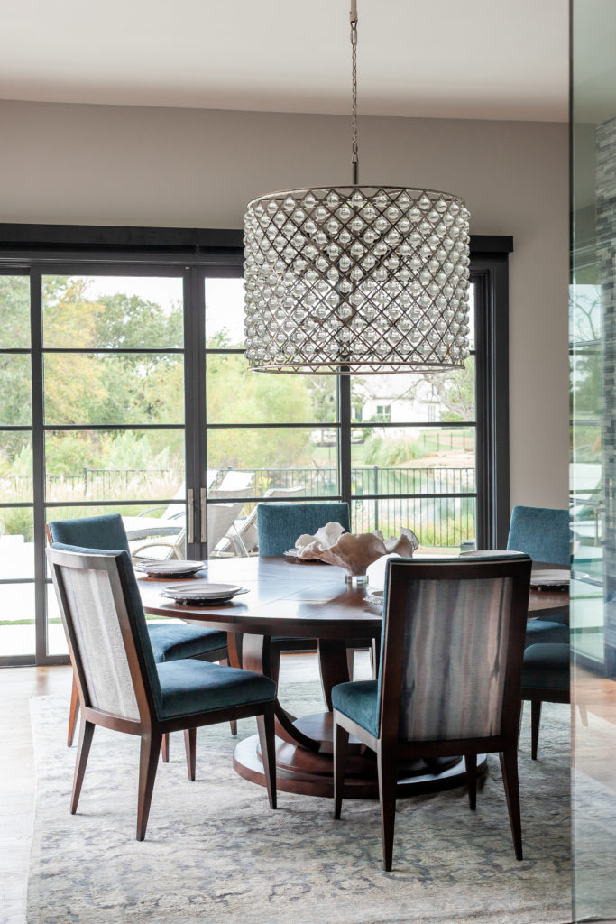 Another view of the dining room that overlooks the back garden.  (Photo by Jen Burner)