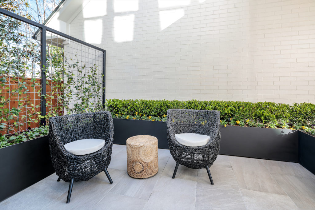 A well manicured outdoor space.