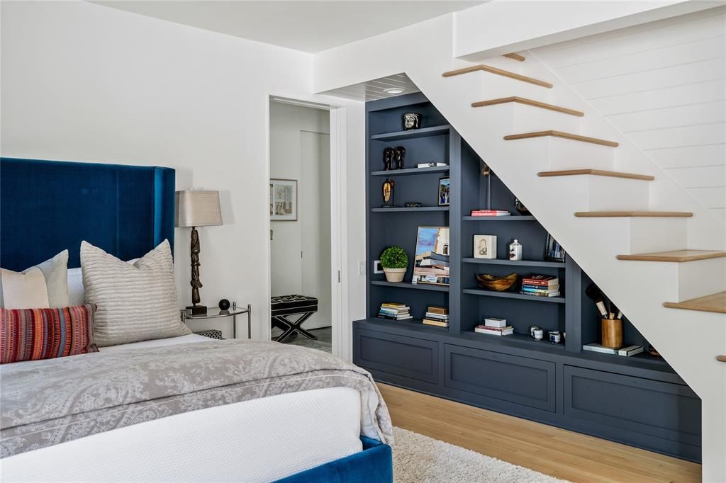 A private stairwell takes you directly to or from the master bedroom. (Photo by Briggs Freeman Sotheby's)