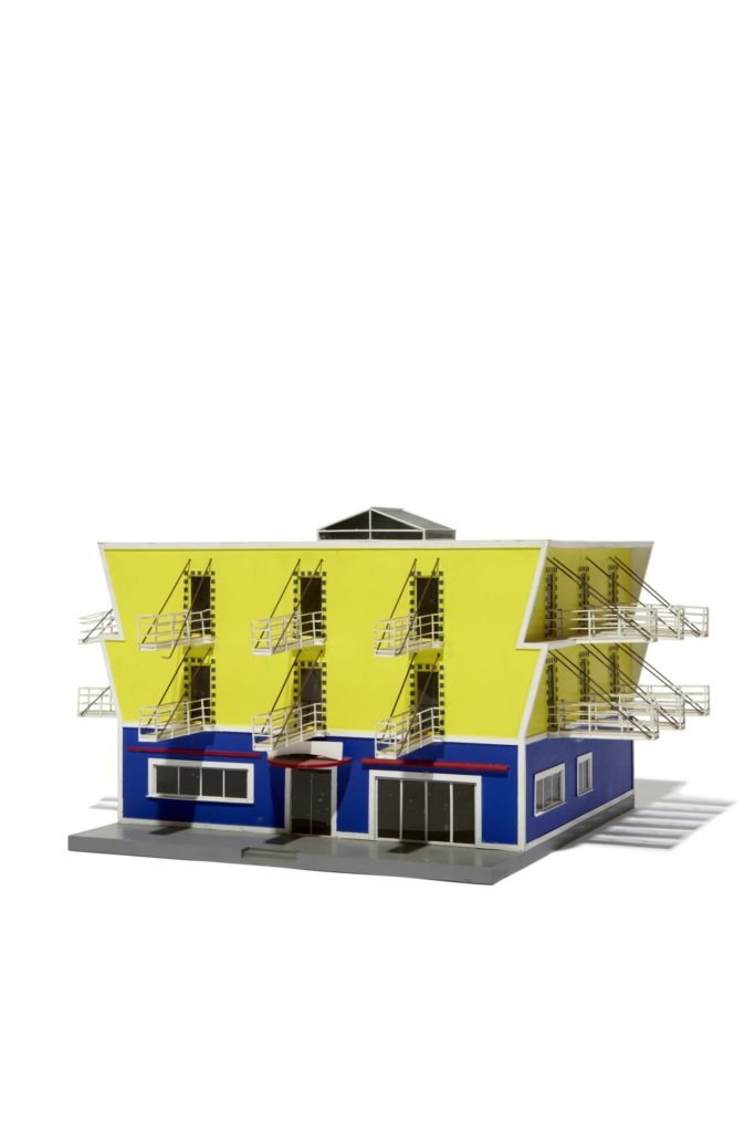 Franco Raggi's “Pensione Atlantic” Summer Architectural Model," 1981. (© 1981 Franco Raggi, photo by Kent Pell)