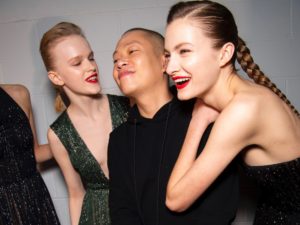 Jason Wu backstage at New York Fashion Week