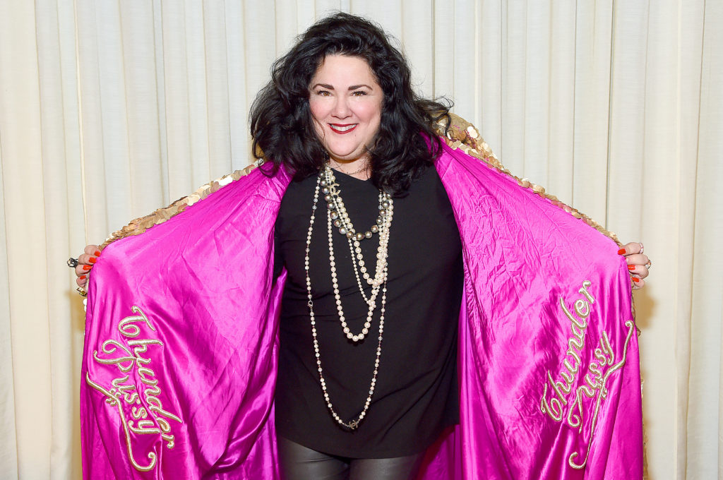 Ashley Longshore was front and center at the Christian Siriano Fall Winter 2020 runway show. (Photo by Jamie McCarthy/Getty Images for Christian Siriano)