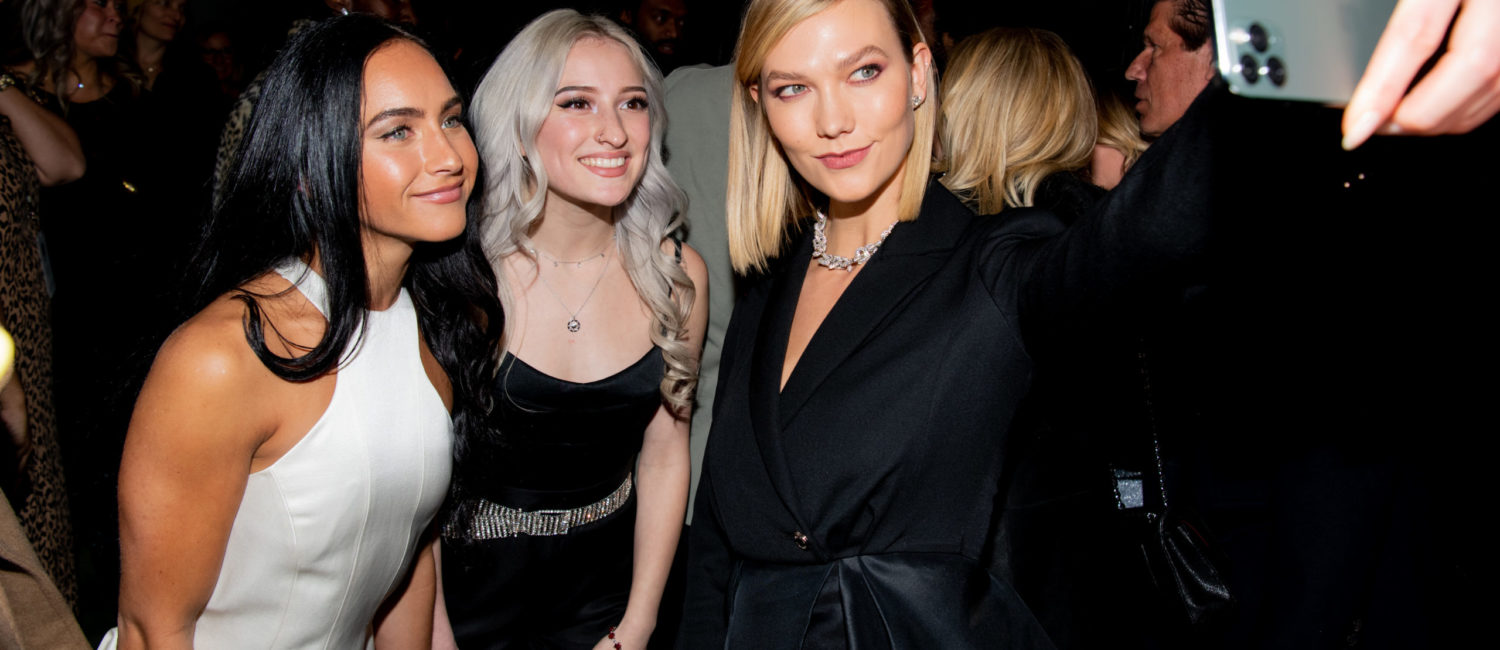 Celebrities at Brandon Maxwell runway show at New York Fashion Week