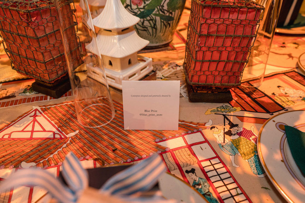 A closer look at Blue Print's table. 