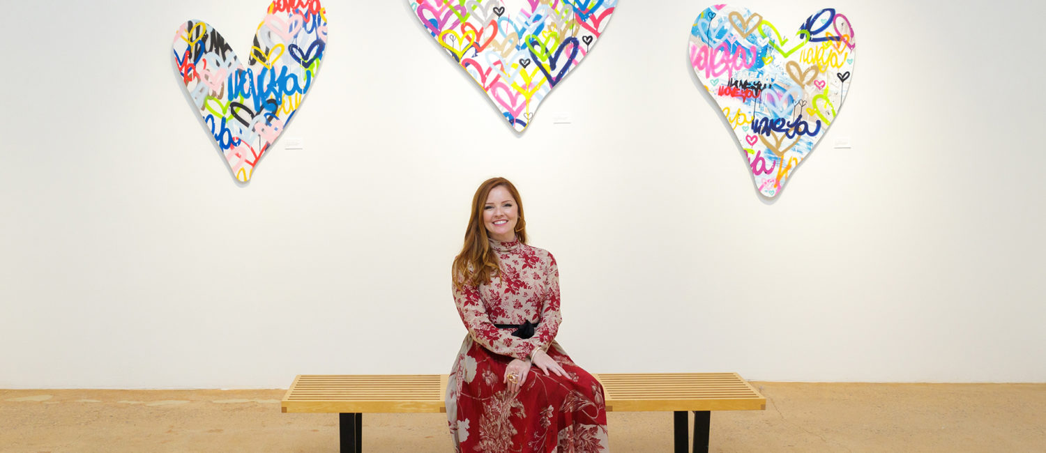Artist Amber Goldhammer at Christopher Martin Gallery