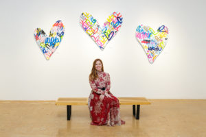 Artist Amber Goldhammer at Christopher Martin Gallery