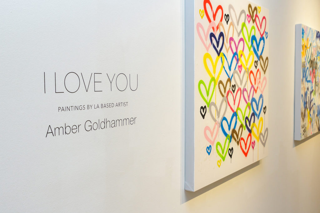 Goldhammer's exhibition, "I Love You," will be at Christopher Martin Gallery through March 15