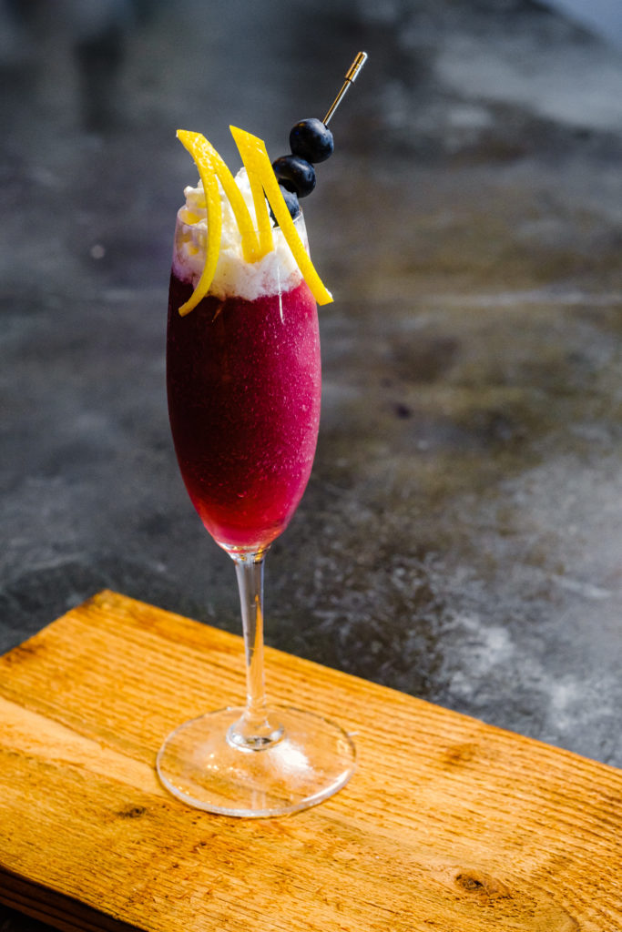 The Bellini Blues is one of the frozen cocktails on the new Primo's menu.