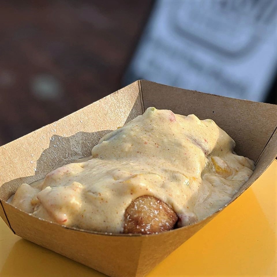 A creamy and spicy crawfish pie.