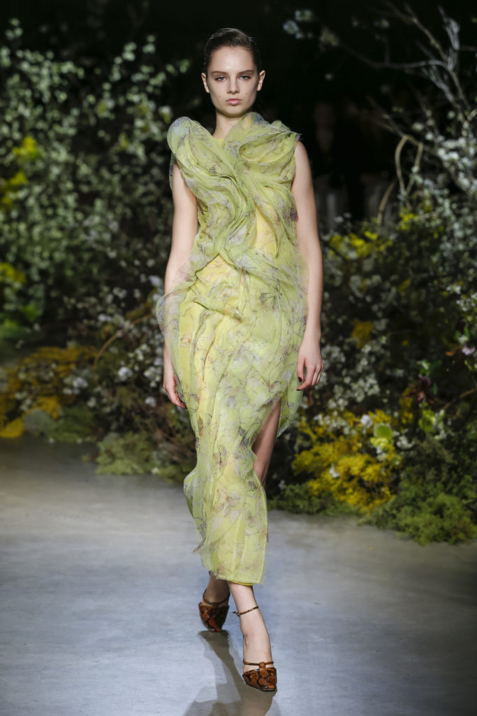 Jason Wu celadon organza floral gown. (Photo courtesy of Jason Wu)