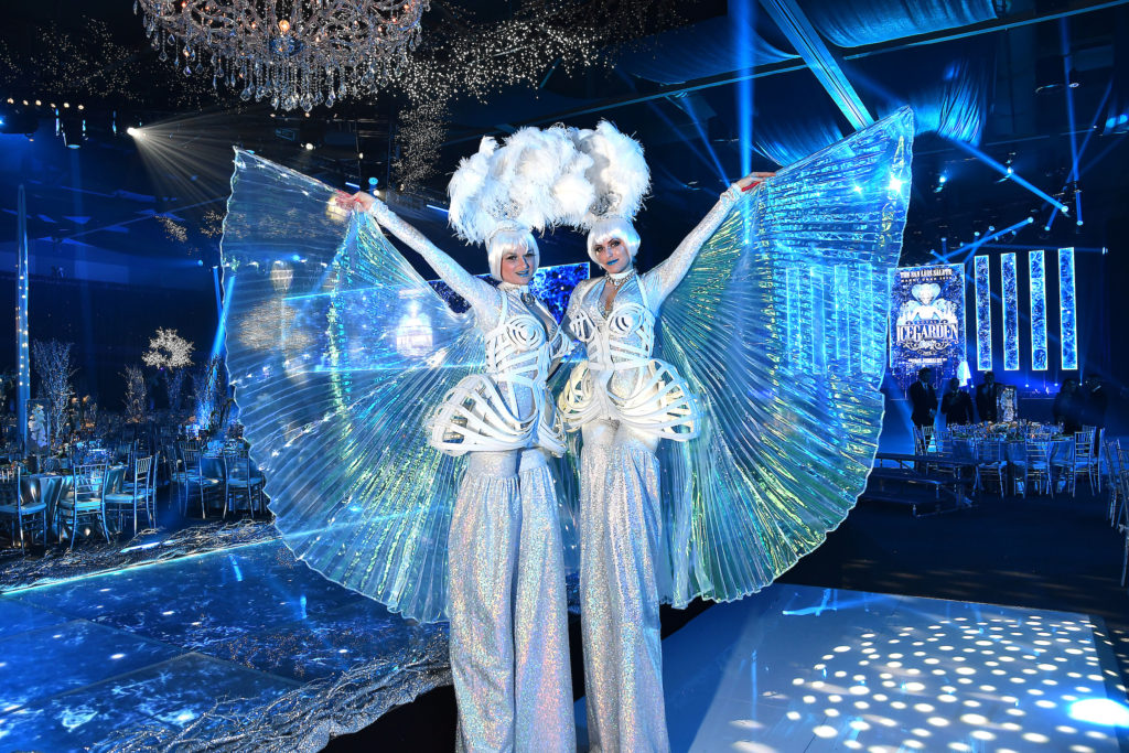Jamie Hedden, Kathleen Crissman performing as hottie ice queens at the San Luis Salute. (Photo by Dave Rossman)