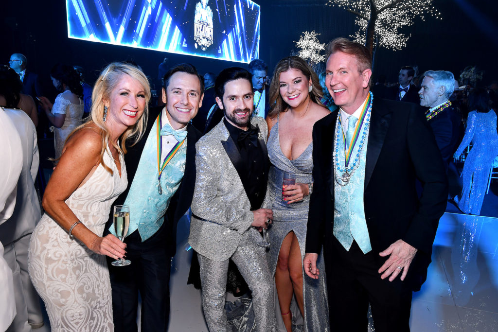 Frank Billingsley, Tarek El-Bjeirmi, Kevin Gilliard and lady friends (Photo by Dave Rossman)