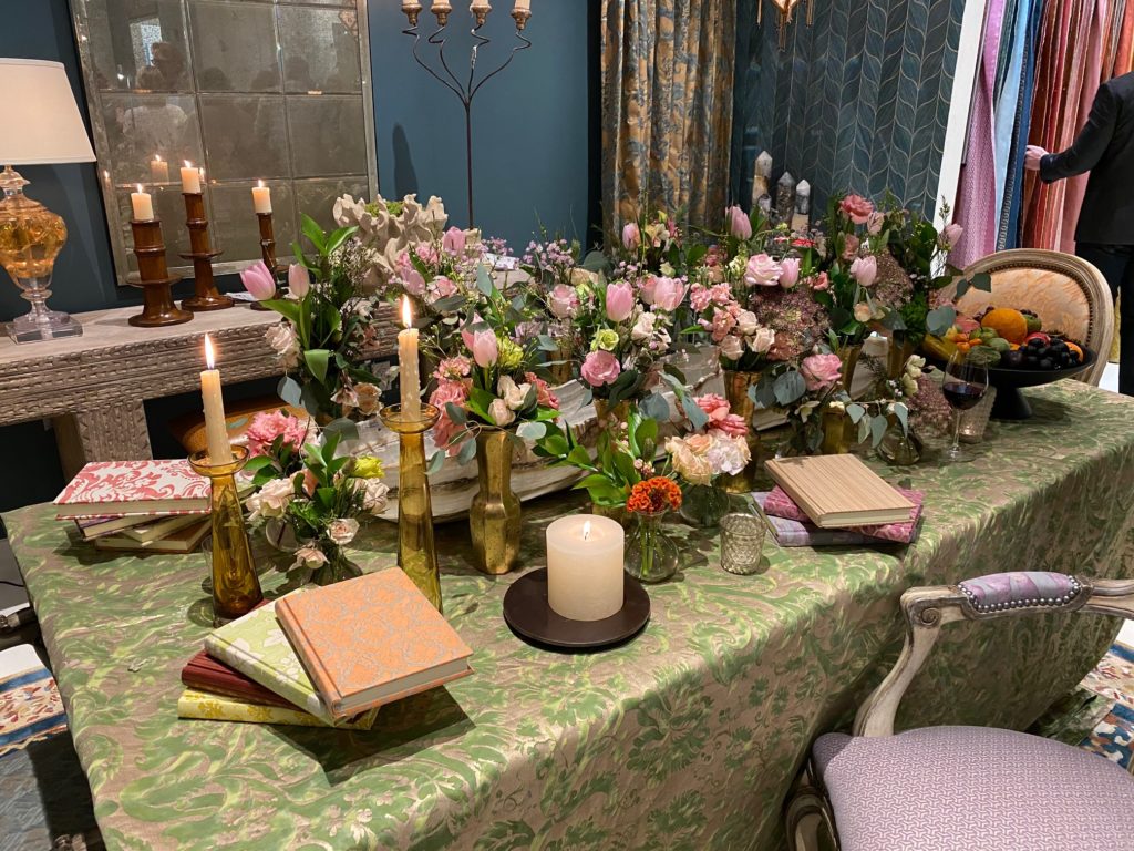 Fortuny fabrics and gifts on display in the Donald Sutherland Showroom in the Decorative Center Houston. (Photo by Shelby Hodge)