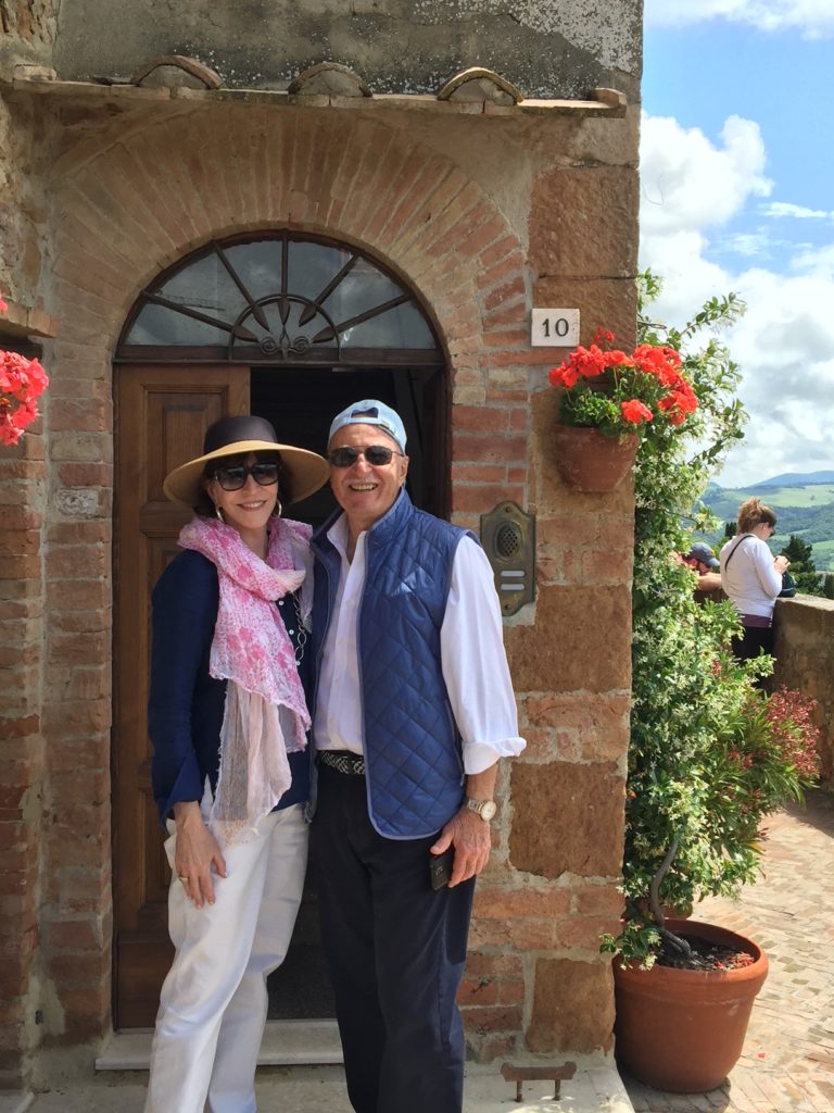 Shelby Hodge & Shafik Rifaat in a village in Tuscany.