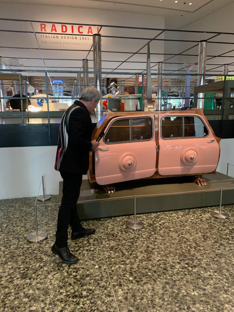 Dennis Freedman explains how "Cielo, Mare, Terra Buffet" was created for Venice, a city that seldom hears car doors slamming. (Photo by Tarra Gaines)