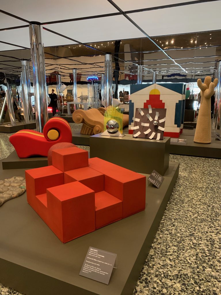 The exhibition is organized into thematic hubs. 