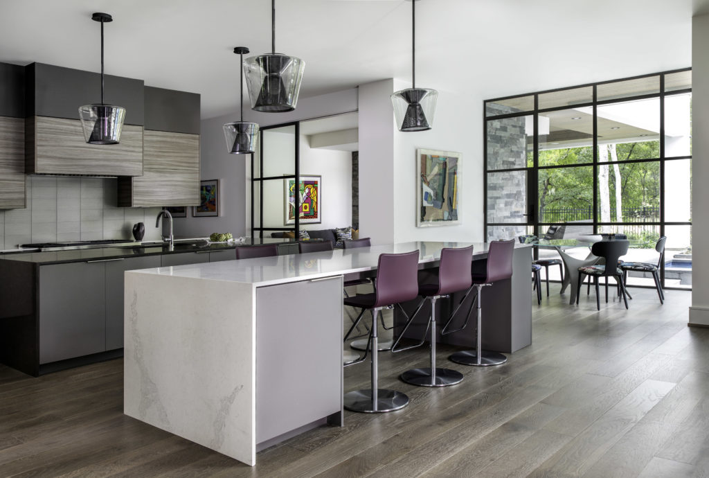 The open kitchen plan is de rigueur in today's expansive homes. (Photo by Kerry Kirk)