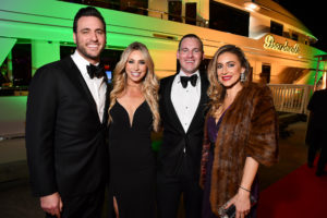 The Knights of Momus duchesses at a pre-San Luis Salute cocktail reception on the dock and on board Tilman Fertitta’s yacht, The Boardwalk (Photo by Dave Rossman)