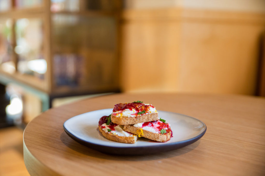 The menu at Herald was designed by Leslie Brenner Concepts.  (Photo by Market by Macy’s)
