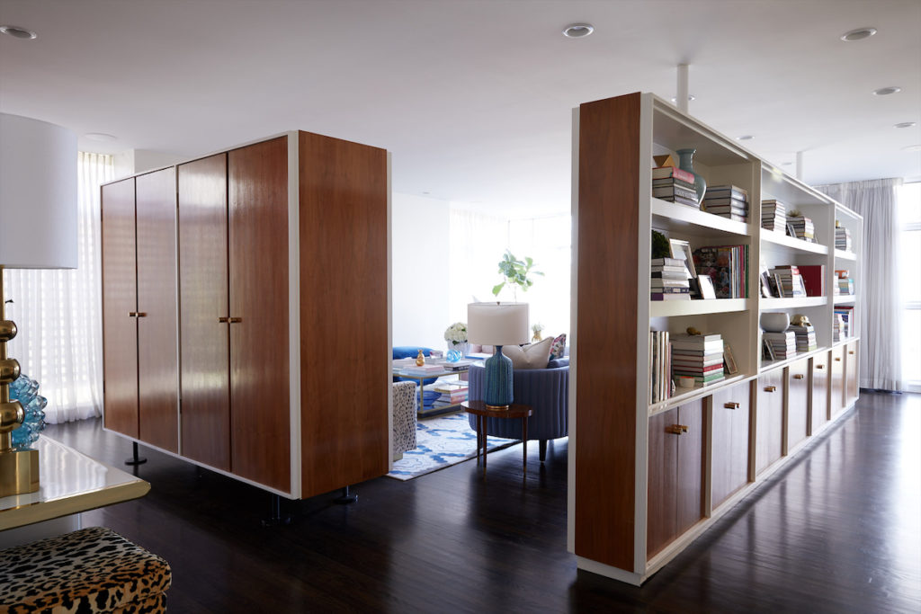 Original bookcases and cabinets designed by architect Glenn
Allen Galloway in 1961. (Photo by Pär Bengtsson)