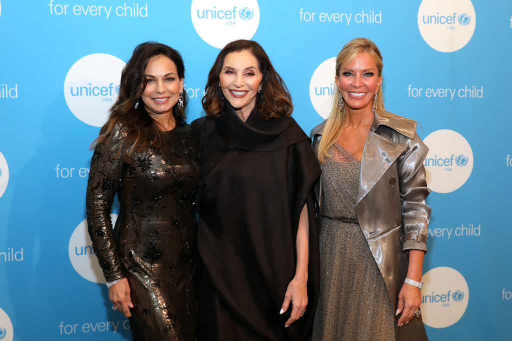 Co-hosts for the evening, Moll Anderson, Jan Miller Rich, and Nancy Rogers (Photo by Rick Kern/Getty Images for UNICEF USA)