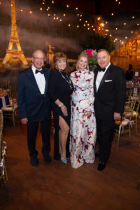 Houston Symphony Wine Dinner & Collector’s Auction  chairsPat Studdert and Carolyn Faulk, Valerie and Tracy Dieterich; Photo by Wilson Parish