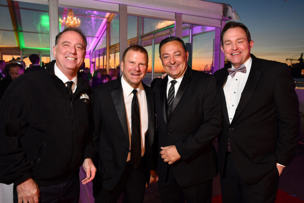 Rich Handler, Tilman Fertitta, Art Acevedo, Brian Sullivan at the annual San Luis Salute VIP reception at Pier 19 (Photo by Dave Rossman)
