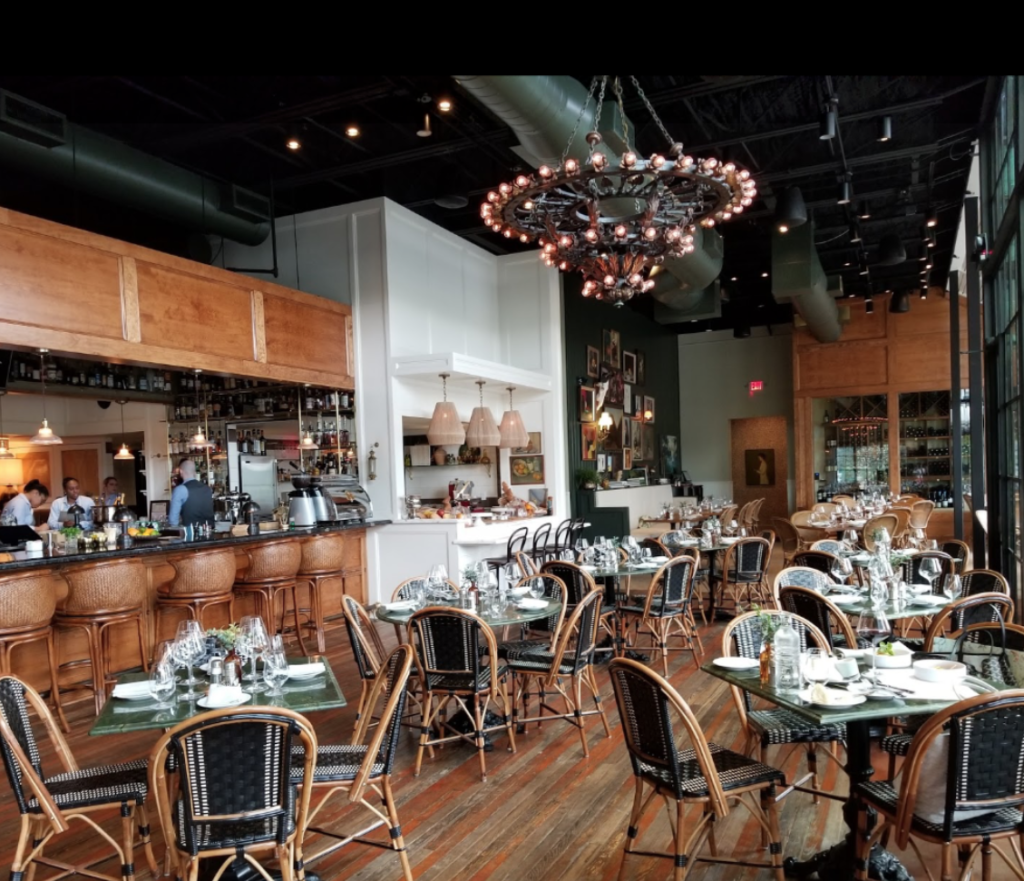 Emmaline's dining room is empty but the food service goes on with curbside pick-up and delivery in the Montrose neighborhood.