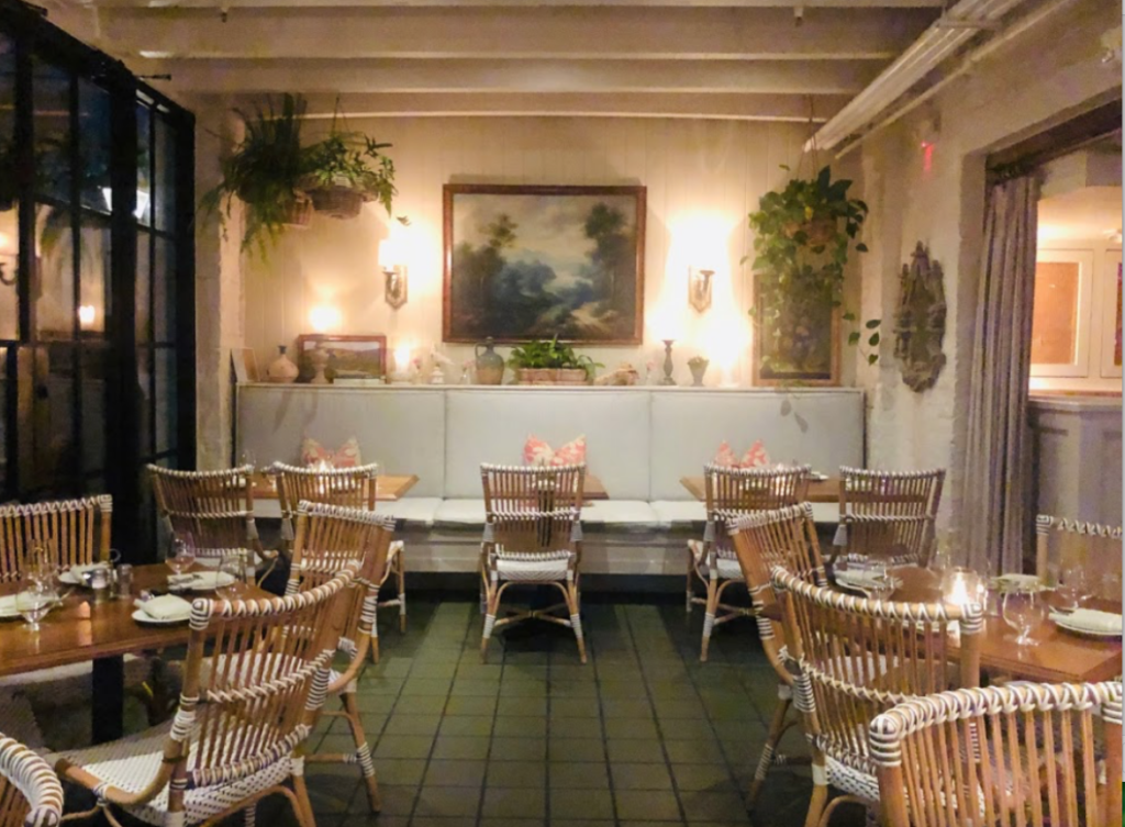 Emmaline has several dining areas that appeal to different personalities of diners.
