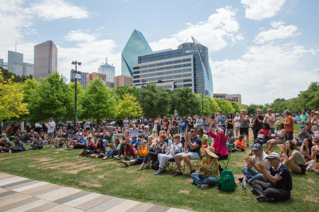 Passport to the Park is a free, family-friendly event in Klyde Warren Park on April 4.