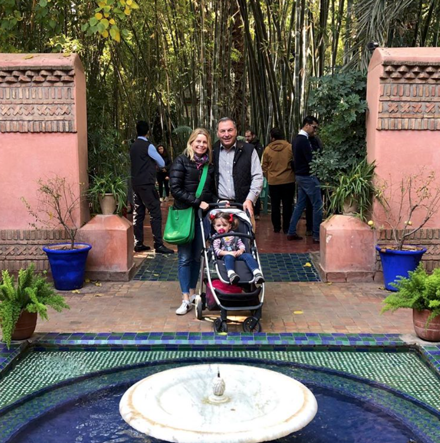 Valerie and Tracy Dieterich with their daughter, Madison, on a trip to Morocco. 
