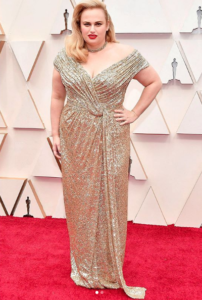 Rebel Wilson at Oscars in Jason Wu gown