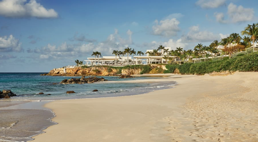 Jonathan & Ann Ayre, the Four Seasons Hotel in Anguilla where they took a suite for a summer vacation.