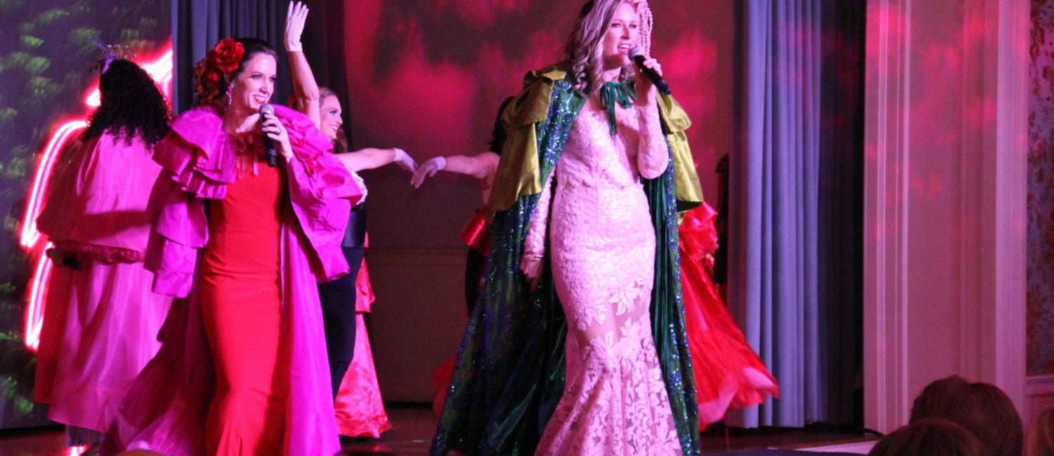 Highlight the Charity Ball entertainment for decades, the 2020 show as produced by Dylan Godwin and Logan Keslar.Show_Morgan Daugherty, Bethany Buchanan (Photo by Emile C. Browne)