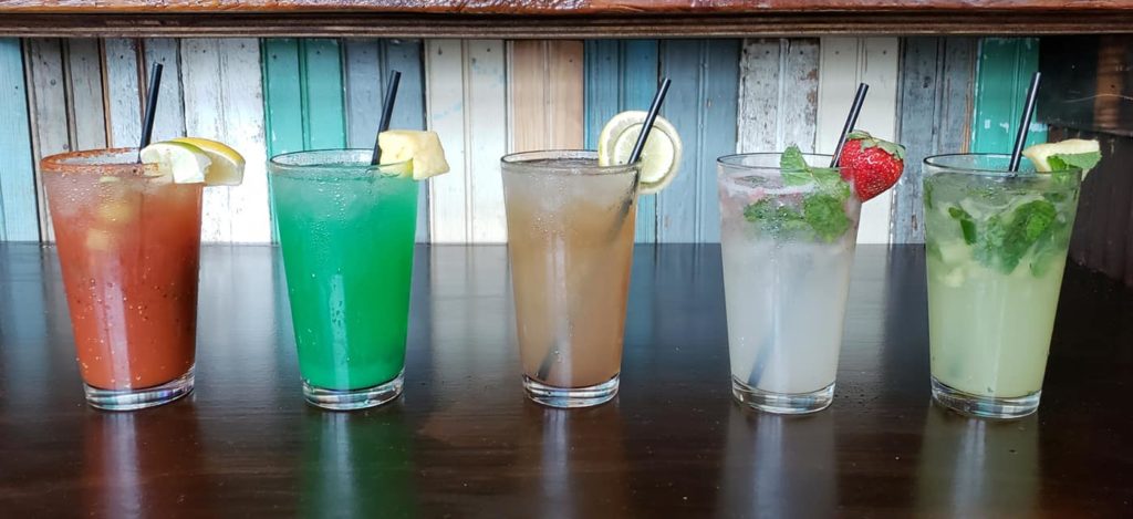 The cocktails will put you on island time.