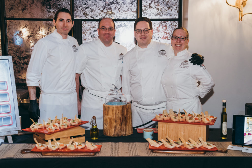 Chefs from The Post Oak Hotel tempt partygoers at The Revaire. (Photo by Chinh Phan)