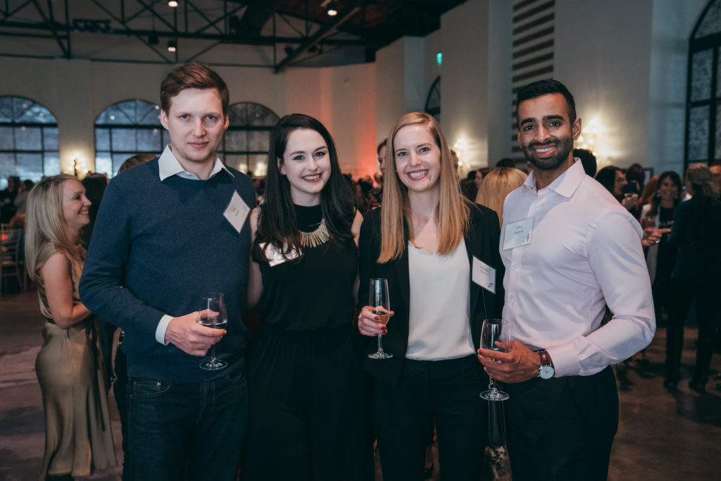 Nick Lewis, Caroline Lewis, Brittany Scheier, Jobin Varghese (Photo by Chinh Phan)