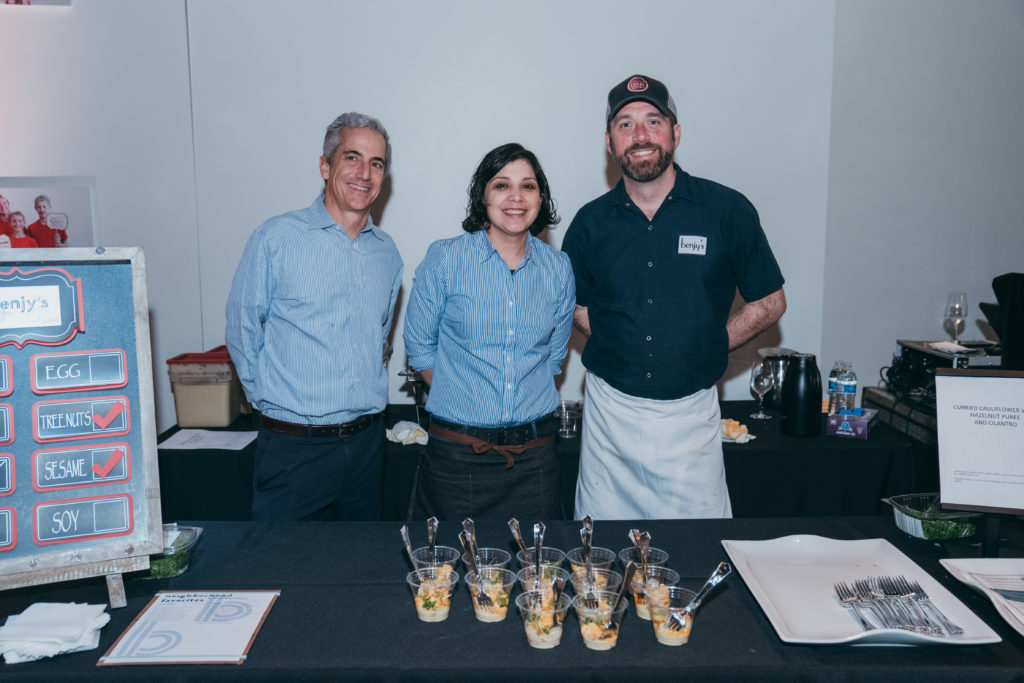 Benjy Levit of Benjy's with his team at the Texas Children's Hospital 'Cooking for a Cure' event. (Photo by Chinh Phan)