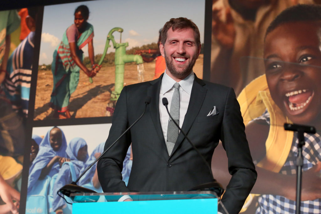 UNICEF Ambassador Dirk Nowitzki  (Photo by Rick Kern/Getty Images for UNICEF USA)