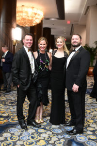 USTMardiGras2020_John and Stacey Andell, Hannah and Jed English (Photo by Daniel Ortiz)