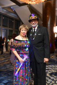 USTMardiGras2020_Regina Payne and Larry Payne ’72 (Photo by Daniel Ortiz)