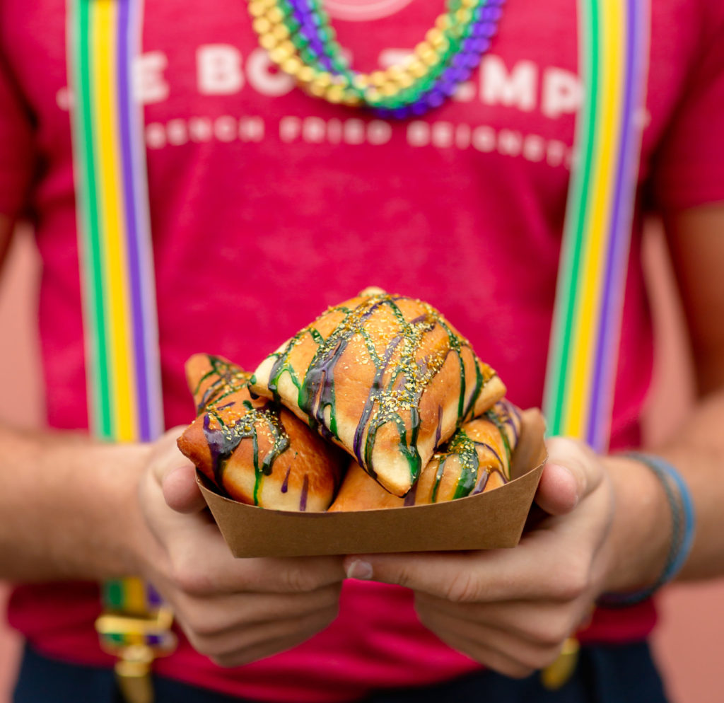 Le Bon Temps has "Make It Mardi Gras" beignets for the holiday. (Photo by Le Social Digital)